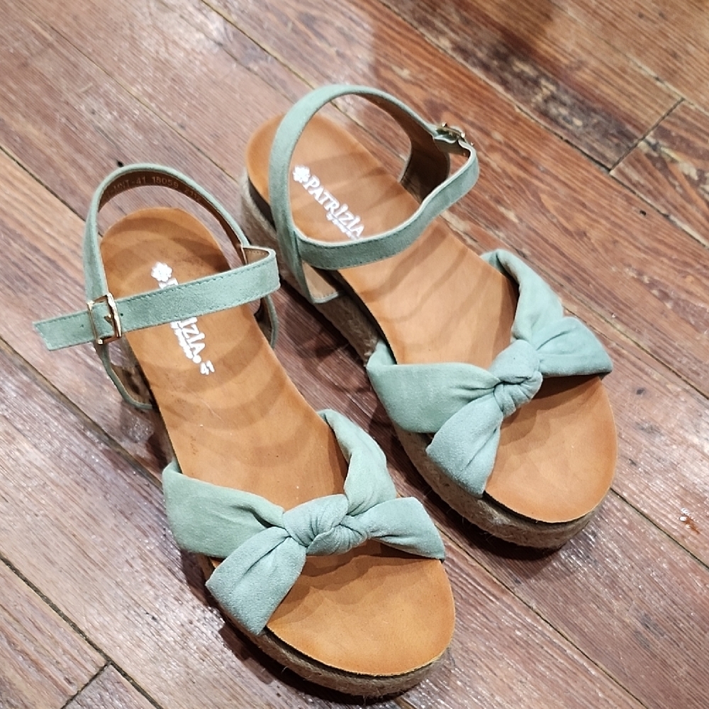 Madhuri Mint/Sage Green Platform Sandals By Patrizia Spring Step